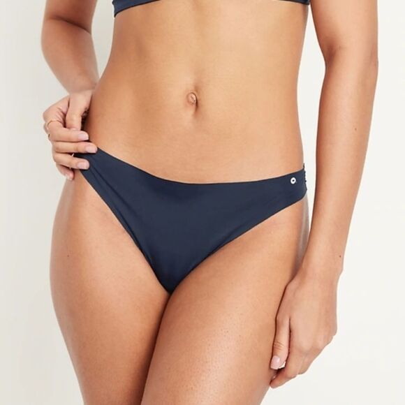 Medium old navy Low-Rise No-Show Thong Color navy women essential basic intimate - Picture 1 of 15
